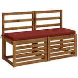  Jastučić za klupu SOEST 100% poliester Crvena 100 x 40 x 5 cm - Crvena 100 x 40 x 5 cm Melange | shoptok.hr