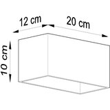  Stenska svetilka QUAD MAXI črna, (21347362) | Shoptok.si