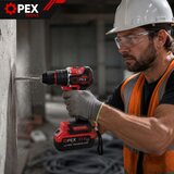 XL komplet 2v1 21V aku. brezkrtačni udarni vijačnik in vrtalnik 2x3Ah kovček | Shoptok.si
