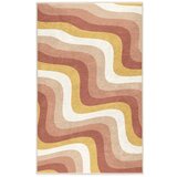 Mila Home Oker rumena/prašno rožnata pralna preproga 80x150 cm Creamy Strawberry Swirl – | Shoptok.si