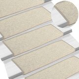 vidaXL Samolepilne preproge za stopnice 15 kosov srebrne 65x21x4 cm | Shoptok.si