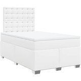 Maison Chic Box spring postelja - Vzmetna postelja z vzmetnico bel 120x200 cm umetno usnje SL10833, (21901742) | Shoptok.si