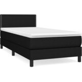Box spring krevet s madracem crni 90x190 cm od tkanine | shoptok.hr