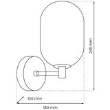  Zidna lampa ALIAS 1xG9/8W/230V crna/siva | Eponuda.com