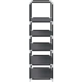 vidaXL Stalak za cipele 5 nivoa crni 44x28x94 cm netkana tkanina | shoptok.hr