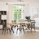 vidaXL Noge blagovaonski stol X-oblika 2 kom crne 70x(72-73) cm čelik | shoptok.hr