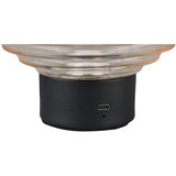 Tri O Črna/bež LED zatemnitvena namizna svetilka s steklenim senčnikom (višina 14,5 cm) Earl – | Shoptok.si