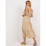 Italy Moda Dress-DHJ-SK-8352.04-dark beige Cijene