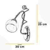  ONLI - Zidna svetiljka WENDY 1xE14/6W/230V sjajni hrom | Eponuda.com