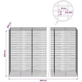  Gabion s žicom debljine 5 mm i mrežom 5x10 cm 900x100x200 cm - 100 cm 200 cm 900 cm | shoptok.hr