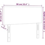  Posteljno vzglavje belo 90x5x78/88 cm umetno usnje, (20793014) | Shoptok.si