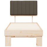  Posteljni okvir z oblazinjenim vzglavjem Taupe 75 x 190 cm, (5000101771) | Shoptok.si