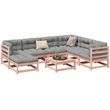  The Living Store Vrtna sedežna garnitura 8-delna z blazinami trden les douglas - Vrtna Sedežna Garnitura, (21481504) | Shoptok.si