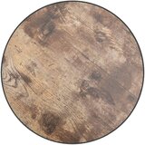  Stolić za čaj crno-žuti Ø 35 cm MDF | shoptok.hr
