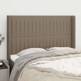  Uzglavlje s ušima smeđesivo 147x16x118/128 cm od tkanine | shoptok.hr