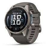 Garmin multisport GPS sat fēnix 9 43 mm, titanij, silikonski remen šljunčano sive boje | shoptok.hr
