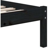  Posteljni okvir črn iz borovine 100x200 cm, (20647385) | Shoptok.si