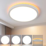 Nettlife LED stropna svetilka črna, ravna, 22 cm, 18 W, zatemnljiva, za spalnico in kuhinjo, 3000 K - 6500 K, (22111313) | Shoptok.si