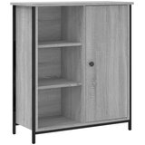  Komoda boja hrasta sonome 70 x 30 x 80 cm od konstruiranog drva Siva | shoptok.hr