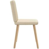  Jedilni stoli 4 kosi krem blago, (21832438) | Shoptok.si