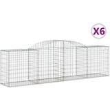  Lučne gabionske košare 6 kom 300x50x80/100 cm pocinčano željezo | shoptok.hr