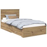  Okvir za krevet s ladicama Umjetnički hrast 100 x 200 cm | shoptok.hr