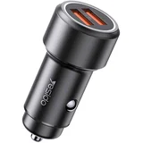 Avto polnilec (Y43) - 2xUSB QC 3.0 36W - črn