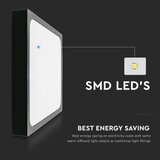  LED kupatilsko stropno svetlo LED/30W/230V 6500K IP44 42x42 cm crna | Eponuda.com