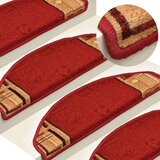  Samoljepljivi otirači za stepenice 15 kom crveni 65 x 21 x 4 cm | shoptok.hr