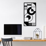 Wallity Zidna dekoracija Hypnosis 2, 37x71 cm, Crna Cene