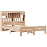 vidaXL Knjižna postelja brez vzmetnice 150x200 cm trdna borovina | Shoptok.si