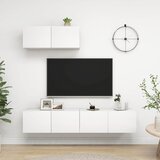vidaXL TV omarice 3 kosi bela iverna plošča Cene