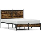  Metalni okvir kreveta bez madraca boja hrasta 120x190 cm | shoptok.hr