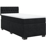  The Living Store Box spring postelja z vzmetnico črn 90x190 cm žamet - Box Spring Postelja, (21492993) | Shoptok.si