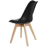 MID.YOU Set Stolov Scandi, Črna, Bukev, 4-Delni | Shoptok.si