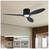  ZEVENTI - LED plafonski ventilator VENTORA LED/24W/230V Wi-Fi Tuya crna + daljinski upravljač | Eponuda.com