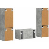  Set TV komoda 5 pcs Betonski sivi Konstruirano drvo | shoptok.hr