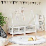  The Living Store Otroški posteljni okvir bel 70x140 cm trdna borovina - Otroški Posteljni Okvir, (21445549) | Shoptok.si