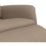  Naslonjač od umjetne kože s osloncem za noge boja cappuccina | shoptok.hr