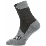 Sealskinz Waterproof All Weather Ankle Length Sock Black/Grey Marl M