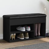 vidaXL Klop za čevlje črna 82x32x45,5 cm inženirski les Cene