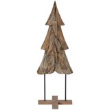 vidaXL Božično drevo z stojalom Rjava 120 cm Trdna tikovina | Shoptok.si