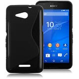  Gumijasti / gel etui S-Line za Sony Xperia E4G - črni Cene