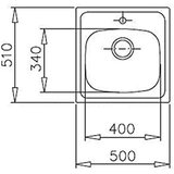  Jednostruki sudoper Teka STARBRIGHT 50 E-XP 1C | shoptok.hr