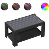  Stolić za kavu LED crni 93x53x45 cm od konstruiranog drva | shoptok.hr