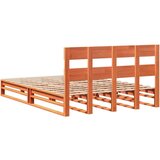 vidaXL Okvir kreveta bez madraca voštano smeđi 135x190 cm od borovine | shoptok.hr