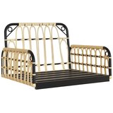  Stolica za ljuljanje s jastucima 63x58x39 cm poliratan i čelik | shoptok.hr