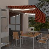  Automatska tenda s roletom i senzorom LED 4x3m narančasto-smeđa | shoptok.hr
