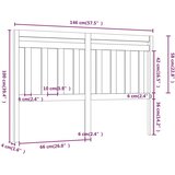 Uzglavlje za krevet boja meda 146 x 4 x 100 cm masivna borovina | Eponuda.ba