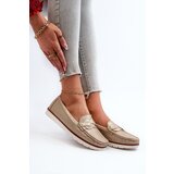 EVENTO Women's Loafers Made of Eco Leather in Gold Nestalia | shoptok.hr
